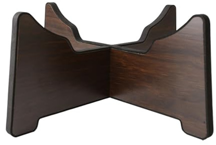 IMIKEYA Zungentrommel Ständer Holz 9.45X9.45X4.25 Zoll Tragbarer Übungstrommelständer für Anfänger und Musikunterricht