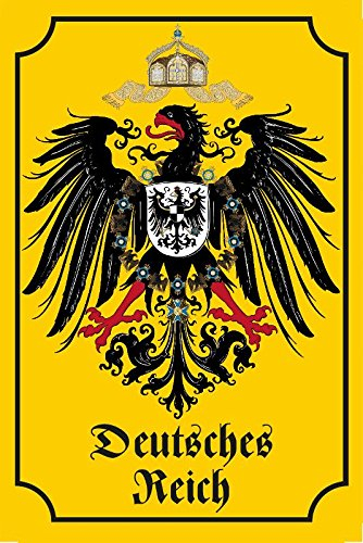 Deko 7 Blechschild Fahne Deutsches Reich 30 x 20 cm