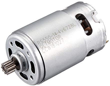 sourcing map DC 14.4V 19500RPM Electric Gear Motor 9 Teeth for Various Cordless Screwdriver