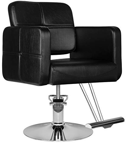 Activeshop Friseurstuhl Friseursessel Frisörstuhl Friseureinrichtung Friseurbedarf HS10 Schwarz