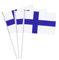 Mflagperft Finnland-Flagge, kleine Mini-Sticks, Handflaggen, Dekoration, 12 Stück