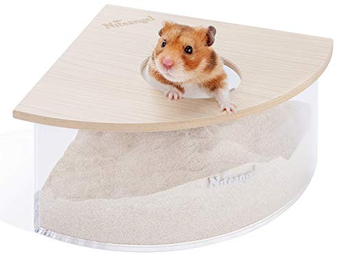 Niteangel Kleintiersandbad-Box - Acryl-Kleintier-Sandbad-Dusche & Sandgruben-Behälter für Hamster, Mäuse, Lemminge, Gerbils oder andere kleine Haustiere
