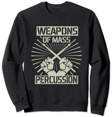 Percussion Baguettes De Batterie Sweatshirt