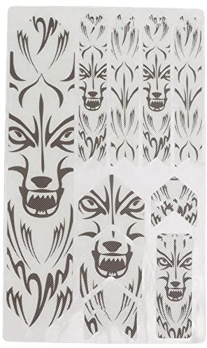 VGEBY 3D-Fahrradrahmen-Aufkleber, PVC, 500 Mikron, Wolf-Kopf-Rahmen, Stoßfestigkeit, Mountainbike, Rennrad, Geländefahrzeug, DH Speed Down Bike, einfach zu bedienen