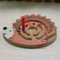 FunnyGoo Mini-Stift Fahren Holzperlen-Labyrinth Labyrinth für Kinder – Neujahrs (Igel)