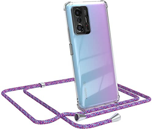 EAZY CASE Handykette kompatibel mit Xiaomi 11T / 11T Pro 5G Handyhülle mit Umhängeband, Handykordel mit Schutzhülle, Silikonhülle, Hülle, Stylische Kette für Smartphone, Unicorn