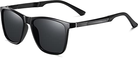Musivon Sonnenbrille Herren Polarisiert - Vintage Eckig Modern Sonnenbrille für Fahren Sport UV400 Sunglasses