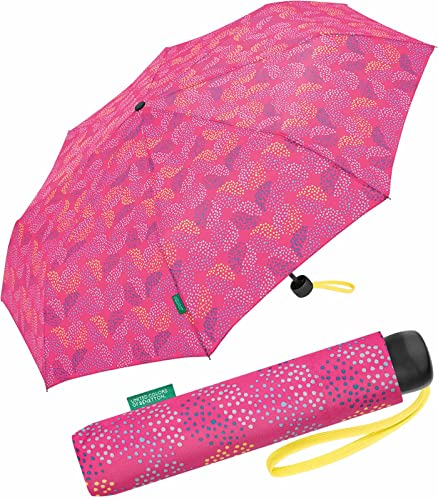 Benetton Taschenschirm Super Mini Pop Dots - Fuchsia