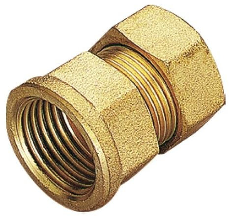 Tiemme Raccordo diritto femmina con tenuta o-ring per tubo rame serie 1302, attacco 1/2, Ø 12 mm
