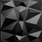 Eurodeco 3D Panels 50 x 50 cm PVC Plastic Wall Panels Gaming Room Wall Ceiling 3D Look Diamond Hard PVC 3D Panels Pack of 20