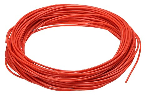 sourcing map 26 Gauge Silicone Wire 26AWG Electrical Wire Stranded Wire High-Temperature Hookup Wire Flexible Tinned Copper Wire Red 30m/98.4ft for Car Model Manipulator Electric Appliances