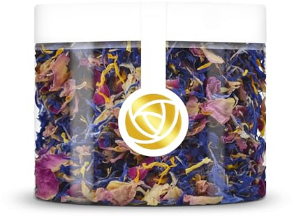 Blüten Mix | essbare Blüten zum Dekorieren deiner Gerichte | ROSIE ROSE (Saphir Blau, Home)