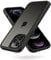 MobNano Ultra Thin Hybrid Clear for iPhone 12 Pro Max Case, Silicone Shockproof Bumper, Transparent hard Slim Back, Camera Protection, 360 Full Body Indestructible Phone Cover - Black