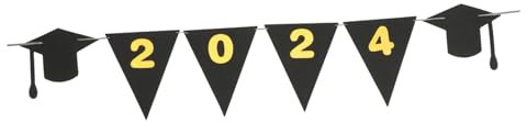 jojofuny Doktorhut Banner Felt Banner Für Abschlussfeier Party Deko Für Graduierung Für Fotokulisse Und Dekoration Hochwertiger Abschluss Wimpel Für Zuhause Garten