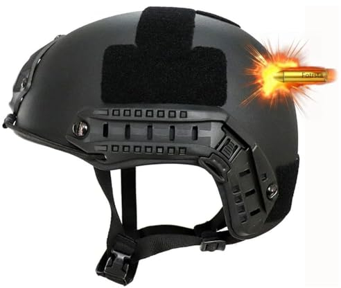 3 Level Kugelsicherer Helm, Militärhelm Gefechtshelm Fast Taktischer Ballistischer Helm Kevlar Persönliche Sicherheitsausrüstung Taktischer Schutzhelm Die Riot Rescue Schießt
