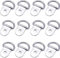 D Ring Zurrösen Edelstahl, 12 Stück aufbauring zurröse d Ring Haken Ladungssicherung D Ringe Hochleistungs-D-Ring Zurrgurte Zurrringe Ladeanker Anhänger Für Anhänger LKW Vans Bootsseil (Silber)