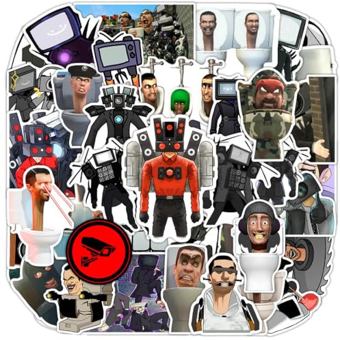 Reccisokz 50 Pezzi Tenere sotto controllo Vintage Adesivi,Stickers aesthetic Graffiti Stickers Impermeabili per Laptop Guitare Album Fotografico Scrapbooking Skateboard Auto Valigie Casco Moto