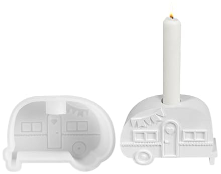 Camping Bus Silikonform Kerzenhalter, Silikonformen Gießformen, Silikon Gießform Kerzenhalter, Gießformen Silikon, Giessform Silikon, Beton Gießform Kerzenhalter, Silikon Formen Zum Gießen (A)