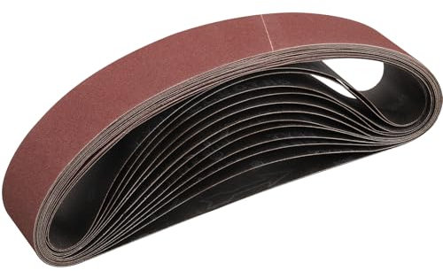 STEBRUAM Sanding Belt 50 x 686 mm,12PCS 180 Grit