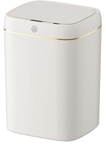 Poubelle Automatique à Capteur De Mouvement Sans Contact Poubelle Rectangulaire En Plastique électrique Intelligente De 11 L Avec Couvercle Adaptée Au Salon, à la Chambre à Coucher, Au Bureau Et à la