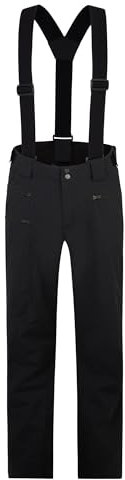 Ziener Herren TRONADOR Ski-Hose/Schnee-Hose | wasserdicht, Träger, PFC frei, Black, 56