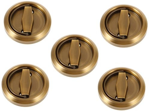 UKCOCO 5 Pz Box Anello Di Tiro Antincendio Rotondo Porta A Filo Tira Idrante A Muro Maniglia Porta Della Stalla Tazza Tira Maniglia Per Porta Piatta Porta Della Soffitta Tirare Estintore