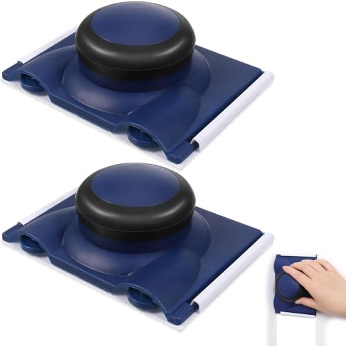 2Pcs Paint Edger Tool, Multifunctional Paint Edger Tool with Pad Edge Painting Tool, Latex Paint Edge Brush Tools for Wall and Ceiling Cutting in, Painting Corner and Edges