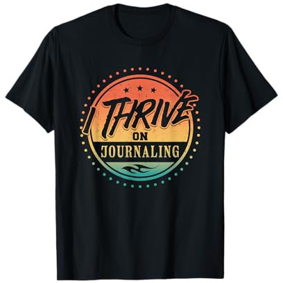 Ich lebe vom Tagebuchschreiben — eine Leidenschaft für das Schreiben im Retro-Look T-Shirt