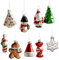 Set di Ornamenti Natalizi Vintage, Palline di Natale a Forma di Vetro da 9 Pezzi, Palline di Fiocchi di Neve con Vecchio Pupazzo di Neve, Pendenti per Albero di Natale, Ornamenti