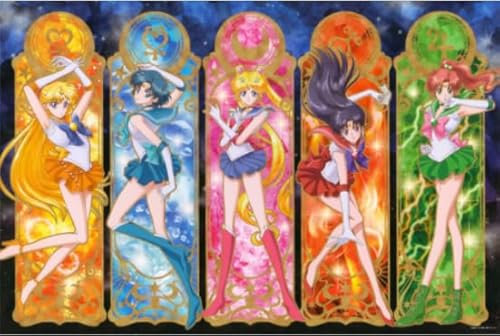 HfmQuisutron Jigsaw Puzzles 1000 Stück,Colourful,Japanese Animes Tsukino,Erwachsene Stressabbau Spiel Art Picture,Children's Lehrreich Spielzeug,Wall Art Decoration Fc676Pj