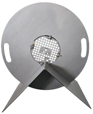 TiKo-Design® Grillplatten Halter aus Stahl für Plancha & Feuerplatte