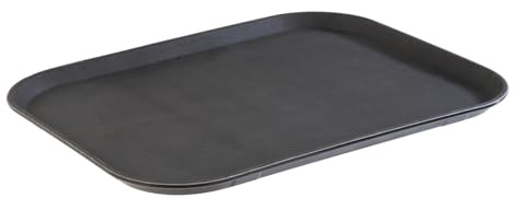 APS 516 - Vassoio da portata Non Slip GN 1/1, 53 x 32,5 cm, altezza 2,5 cm, superficie antiscivolo, nero