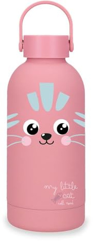 Movom Enjoy Botella de Acero Inoxidable Rosa 6,5x18,5x6,5 cms Acero Inoxidable