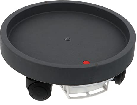 HIAKDOFT Soporte para Macetas con Ruedas Base Redonda Móvil para Jardín y Patio Drenaje y Diseño Estético Fácil De Limpiar y Usar Capacidad De Carga Alta Color con Interior