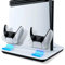 Tolesum - Soporte para PS5 Pro/Slim, con luces LED, estación de refrigeración con doble mando de carga, estación de carga de refrigeración para PS5 Disc/Digital