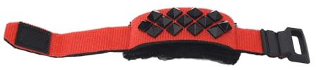 Yctze Correa de Amortiguación de Guitarra para Reducción de Ruido, Muéter de Diapasón con Remaches para 6 Cuerdas y Guitarras Clásicas (Rojo corto 7x0.9x1.2in)