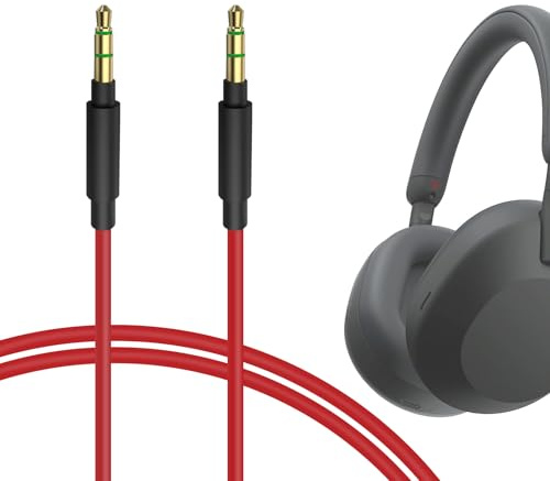 GEEKRIA Audio Cable Compatible with Sony WH-XB920N, WH-1000XM6/1000XM5/1000XM4, Skullcandy Hesh Evo/3, Crusher Evo Headphones, 3.5mm Replacement Stereo Cord (3.2 ft/1 m)