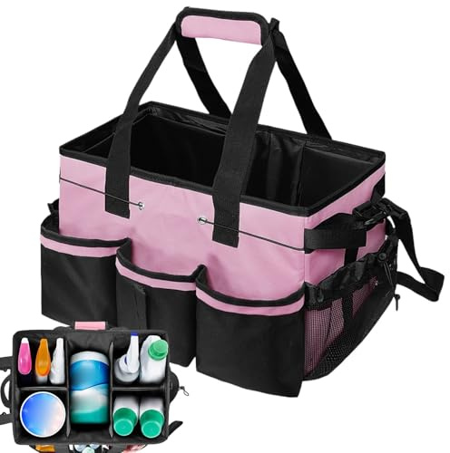Nybhyjka Sac de nettoyage | Grand sac de nettoyage – Organiseur de rangement portable pour salle à manger, salle de bain, dortoir, université, voiture, camping, douche, ménage, organisation