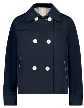 Amber & June Damen Sommerjacke mit Kragen 42, Dunkelblau