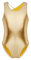 Freebily Mädchen Kinder Turnanzug Glitzer Gymnastikanzug Ärmellos Tanz Leoatrd Ballett Body Sport Wettbewerb Tanz Outfit Gr.98-164 Gold 140-152