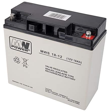 Pni Acc1812 Batteria Gel, Nero/Grigio