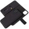 Detachable Wallet, 2-in-1 Wallet-Case for iPhone 11 Pro Max + Detachable Leather Magnetic Back Cover + 3 Card Holder Leather Wallet + Shock Proof TPU + 3-Fold Design + Wireless Charge - [Black]