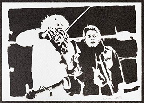 moreno-mata Echtes Handgemachtes Graffiti Zurück in die... Filme Aesthetic Poster & Kunstdrucke Bilder Plakat Handmade Deko Wandbilder Wohnzimmer Wanddeko Geschenke für Männer und Frauen