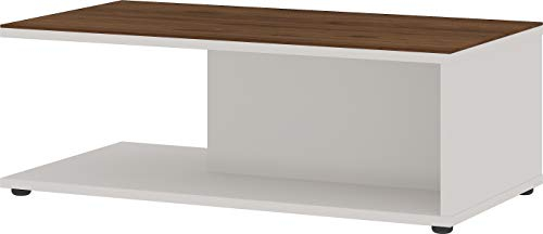 Rechteckig Couchtisch/Beistelltisch Kastoria, in Kaschmir/Nussbaum-Nachbildung, 109 x 39 x 59 cm (BxHxT)