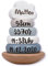 Label Label Stapelturm blau - personalisierbar I Geschenk zur Geburt & Taufe I Handmade Baby Holzspielzeug I Personalisierte Geschenke Baby I Label-Label I Stapelspiel mit Name & Geburtsdaten
