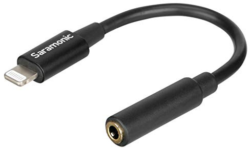 Saramonic Apple Lightning-Stecker auf 3,5-mm-TRRS-Audio-Klinkenstecker-Adapterkabel, 7,6 cm (SR-C2002)