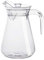 Cabilock Wasser Saft Topf mit Deckel Heißer Kalten Wasser Karaffe Iced Tee Klar Kunststoff Wärme Beständig Borosilikatglas für Saft Kaffee 2L