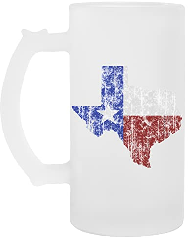 Texas Jahrgang Glas Bier Becher Tasse Glass Beer Mug Cup
