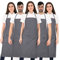 PALLTEX BORAGO Kochschürze Männer Kochschürze Damen Schürze Damen Schürze Herren für Kochen Basteln Malen Backen EN ISO 13688 (Grau - 5 Stücke)
