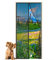 Magnet Fliegengitter Tür 140 x 210 cm Insektenschutz Magnet Fliegenvorhang, Magnetische Adsorption, Faltbar, Auto Schließen Luft kann frei strömen, für Türen/Patio Schwarz